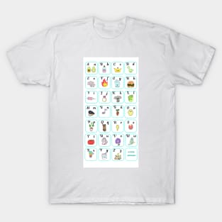 My first kawaii alphabet T-Shirt
